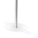 Ultradex Standrohr, für Ultradex Stellwände/Sichtschutz auf Schreibtischkombinationen, Ø 40 x L 600 mm, Aluminium, silber