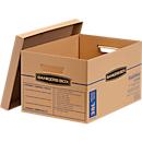 Umzugsbox SmoothMove, 2-lagige Wellenpappe, abnehmbarer Deckel, Beschriftungsfeld, H 260 x B 325 x T 445 mm, 38 L, 10 Stück