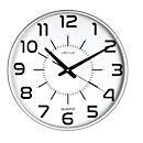 UNILUX Wanduhr Maxi Pop, Quarz, Ø 37,5 cm, leise schleichende Zeiger, metallgrau