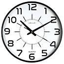 UNILUX Wanduhr Maxi Pop, Quarz, Ø 37,5 cm, leise schleichende Zeiger, schwarz