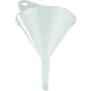 Universal funnel, ø 100 mm, polyethylene (HDPE), food grade, with ring and venting flaps