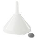 Universal funnel, ø 208 mm, polyethylene (HDPE), food grade, with strainer and spill-proof lip