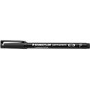 Universal marker pen, F, WP, black, 10 pieces