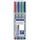 Universal marker pen, F, WS, assorted, set of 4