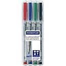 Universal marker pen, M, WS, assorted, set of 4