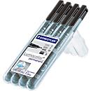 Universal pens STAEDTLER Lumocolor, set of 4