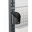 Universele houder voor werktafels/tafelopbouw AST31, open, tot 5 kg, kunststof, zwart