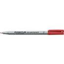 Universele stift STAEDTLER Lumocolor, F, WL, rood, 10 stuks