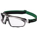 UNIVET Lunettes-masque 625, EN 166/170, monture gris foncé, écran incolore en polycarbonate, Vanguard Plus