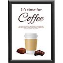 Update Display cadre pliable Basic Frame, DIN A3, coin en onglet, Safe Corner, aluminium, montage mural, lot de 10, noir