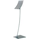 Update Display informatiestandaard concaaf, gebogen ontwerp, poedercoating, DIN A4, zilver