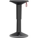 UPis1 height adjustable stool, Ø 330 x H 450 - 630 mm, black