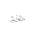 Upright parker WSM, 1-sided, for tires up to W 55 mm, W 1050 x D 538 x H 415 mm, hot-dip galvanized steel, 3 parking spaces, assembled