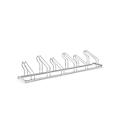 Upright parker WSM, 1-sided, for tires up to W 55 mm, W 2100 x D 538 x H 415 mm, hot-dip galvanized steel, 6 parking spaces, assembled