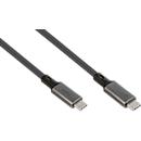 USB 4.0 Lade/-Datenkabel Good Connections, USB-C an USB-C, Leistung 240 W, bis 40 Gbit/s, Länge 0,5 m, schwarz