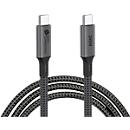USB 4.0 Lade/-Datenkabel Good Connections, USB-C an USB-C, Leistung 240 W, bis 40 Gbit/s, Länge 1,8 m, schwarz