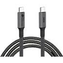 USB 4.0 Lade/-Datenkabel Good Connections, USB-C an USB-C, Leistung 240 W, bis 40 Gbit/s, Länge 1 m, schwarz