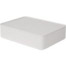 Utensil box HAN Allison Smart Organizer, stackable, with lid, non-slip rubber feet, ABS plastic, white