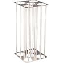 V-Part Bekerinzet - voor afvalbak Carro 55 l - geheel inzetstuk - B 135 x D 279 x H 541 mm - aluminium zilver