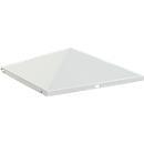 V-Part Couvercle pour cendrier-poubelle Pyramide, fermé, forme pyramidale, inox, L 365 x P 345 x H 95 mm, argent