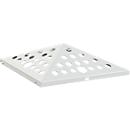 V-Part Couvercle pour corbeille à papier cendrier Pyramide, ouvert, forme pyramidale, inox, L 365 x P 345 x H 95 mm, argent