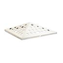 V-Part Couvercle pour corbeille à papier cendrier Pyramide, ouvert, forme pyramidale, inox, L 365 x P 345 x H 95 mm, inox