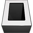 V-Part Couvercle pour système de tri des déchets modulaire 60 L, acier peint par poudrage, L 255 x P 330 x H 20 mm, blanc