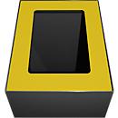V-Part Couvercle pour système modulaire de tri des déchets 60 L, acier peint époxy, L 255 x P 330 x H 20 mm, jaune