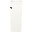 V-Part Système modulaire de tri des déchets, acier peint époxy, pieds réglables, L 263 x P 335 x H 700 mm, 55 litres, blanc