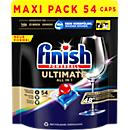 Vaatwastabletten Finish Quantum XXL Regular, uitzonderlijke glans, ontvettende werking, spoel/zout, 45 stuks per zakje