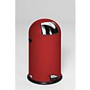VAR Abfallsammler, Tretmechanismus, 37 l, Metallgriff, Inneneimer Stahl, rot, 10 kg