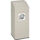 VAR afvalsorteersysteem, inhoud 45 liter, grijs