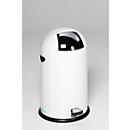 VAR afvalzakstandaard, 40 l, met voetpedaal, wit