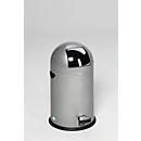 VAR Müllsackständer, 22 l, mit Fußpedal, silber