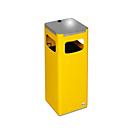 VAR Poubelle de tri WSG 25R, 22 l, seau intérieur en acier, poignée métallique, jaune