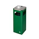 VAR Poubelle de tri WSG 25R, 22 l, seau intérieur en acier, poignée métallique, vert