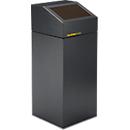 VAR Poubelle de tri WSG 55 E, 55 L, tôle d'acier galvanisée, peinte époxy, fermeture automatique, marron