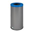 VAR Poubelle de tri WSG 70, 70 l, poignée en aluminium, 8 kg, sur pied, bleu RAL 5010