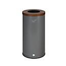 VAR Poubelle de tri WSG 70, 70 l, poignée en aluminium, 8 kg, sur pied, brun RAL 8014