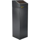 VAR Poubelle de tri WSG 85 E, 85 L, tôle d'acier galvanisée, peinte époxy, fermeture automatique, marron