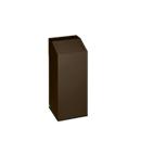 VAR Recycleerbare materiaalcollector, 76 liter inhoud, donkerbruin
