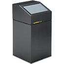 VAR Wertstoffsammelgerät WSG 40 E, 40 L, verzinktes Stahlblech, pulverbeschichtet, selbstschließend, silber