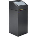 VAR Wertstoffsammelgerät WSG 55 E, 55 L, verzinktes Stahlblech, pulverbeschichtet, selbstschließend, silber