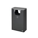 VAR WSG 82 opvangbak voor recyclebare materialen, 60 l, staal, met ijzerglimmer gecoat, aluminium handvat, zilver 