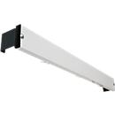 Varão com ganchos para banco de vestiário, 1015 mm de comprimento, alumínio