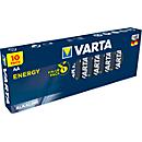 VARTA ENERGY-batterijen, type AA en AAA, pak van 10