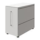Vast ladeblok SOLUS PLAY, met uittrekcompartiment, aanbouw rechts, diepte 400 mm, wit