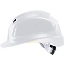 Veiligheidshelm Uvex pheos B-WR, EN 397, klep & ventilatie, maten 52-61, wit