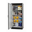 Veiligheidskast type 30 asecos Q-CLASSIC-30, scharnierende deur, links scharnierend, voorzijde reseda groen, B 864 x D 620 x H 1947 mm