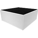 Veiligheidslekbak - voor IBC container 600 liter - PE - 690 liter - L 1260 x B 1260 x H 515 mm - met rooster 
